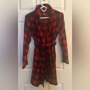 Wonder Nation Kids Red and Black Checkered Nightgown